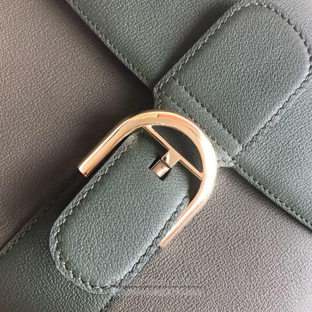 DELVAUX女包 德爾沃Brillant系列 原粒Togo皮革 德爾沃女手提包 DV0028三拼綠 中號 Delvaux單肩包  fcs1176